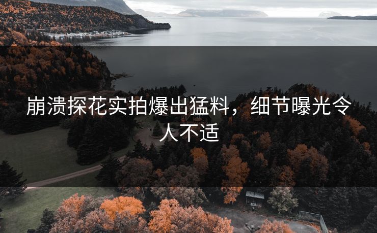 崩溃探花实拍爆出猛料，细节曝光令人不适